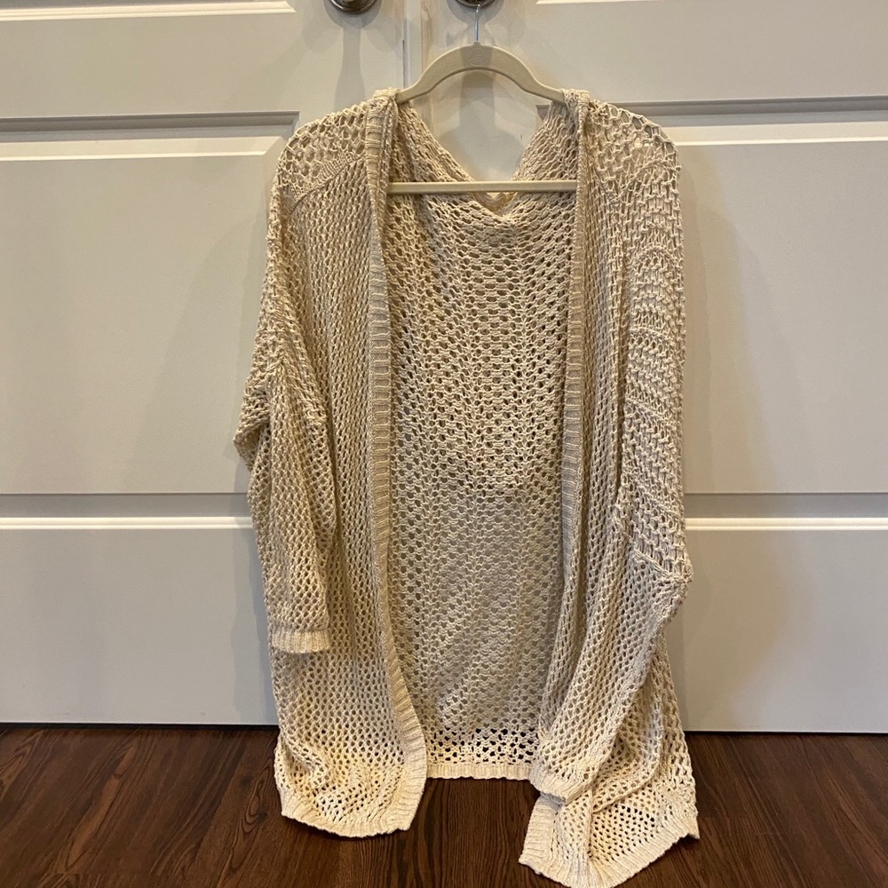 Neutral Tone Cardigan with hood